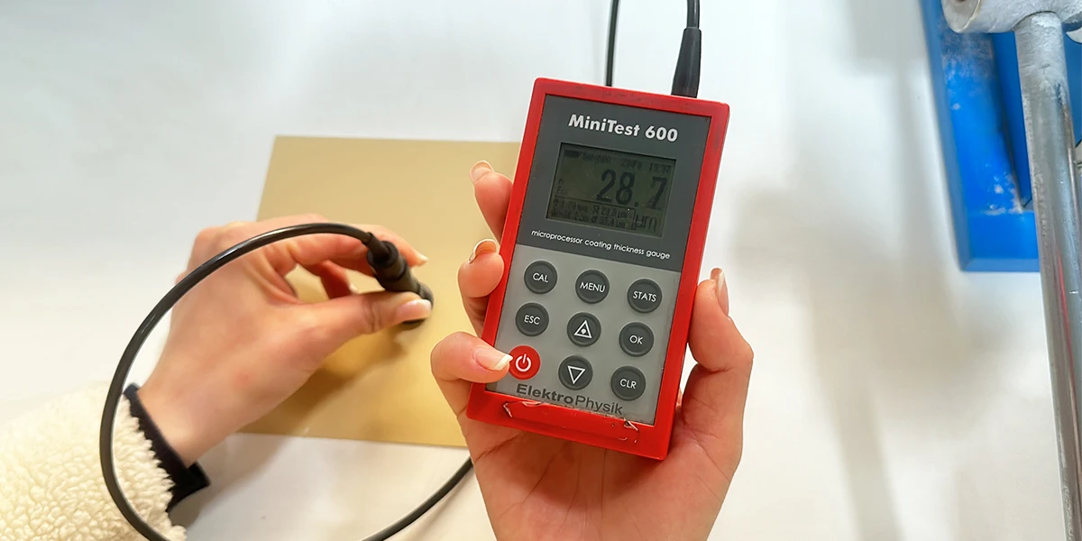 Coating Thickness Test Coating Thickness Test